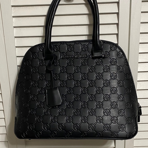 Black Embossed Women's Handbag - Picture 1 of 14